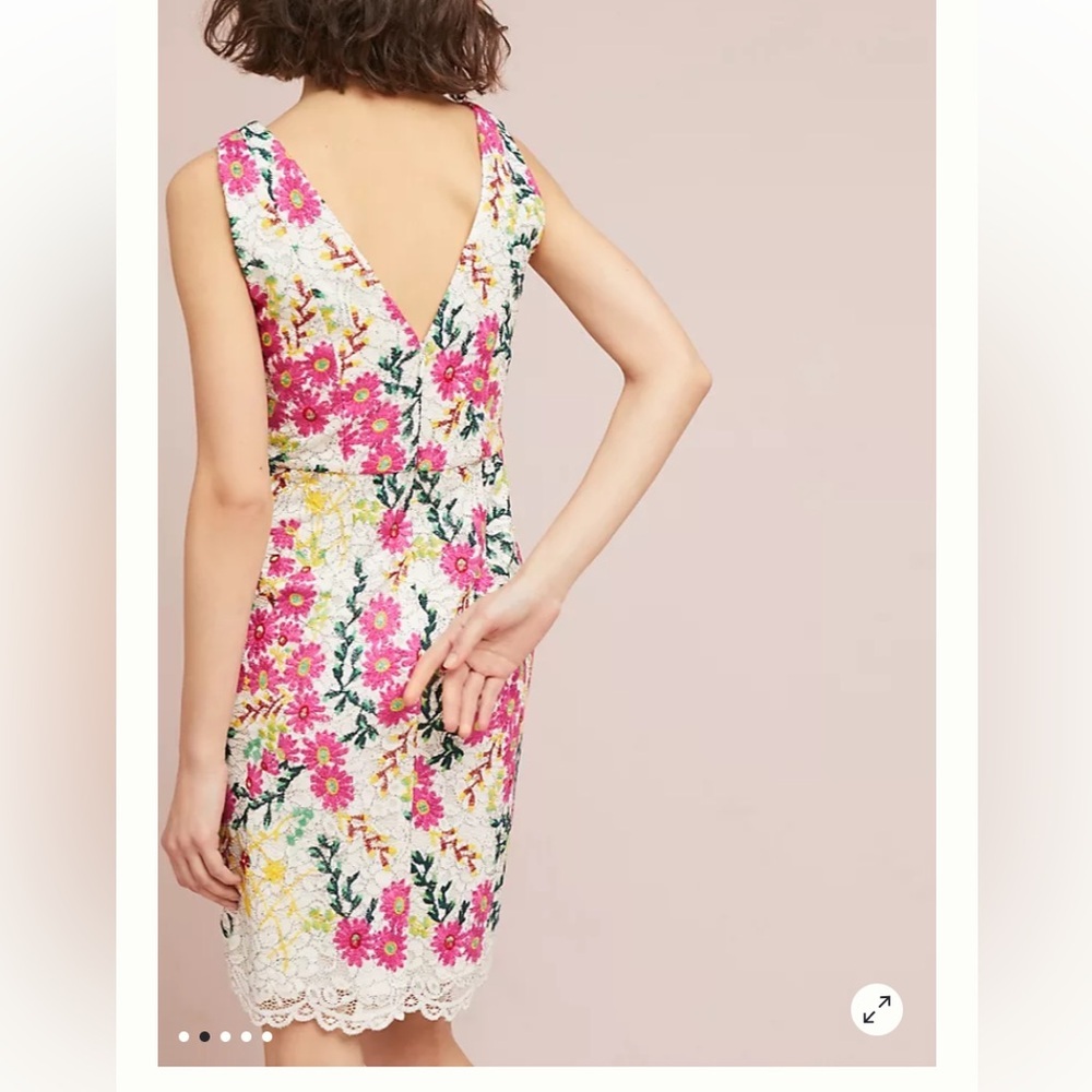 Anthropologie - Moulinette Soeurs - Taylor Floral-Print Lace Dress - Size 10 - Picture 2 of 11